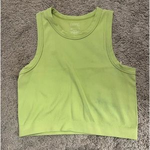 Green crop top